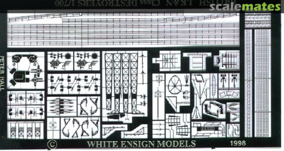 Boxart J, K, N Class Destroyer PE 727 White Ensign Models