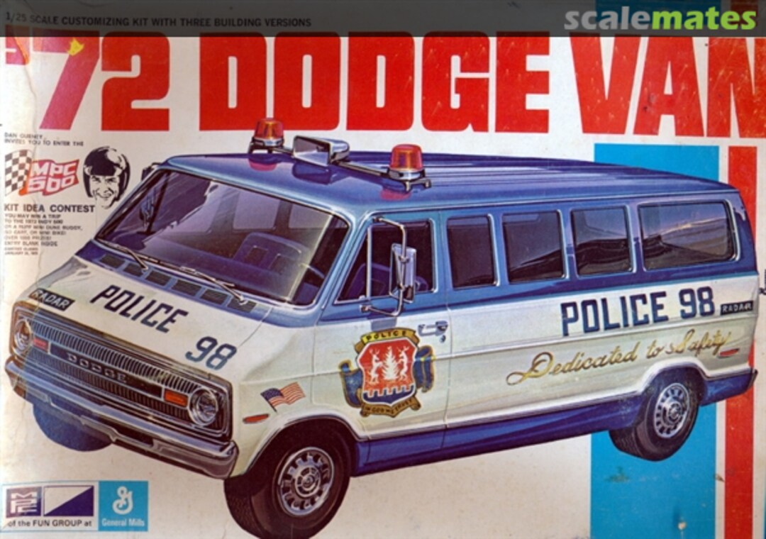 Boxart '72 Dodge Van 1-7229-200 MPC Boxart '72 Dodge Van 1-7229-200 MPC