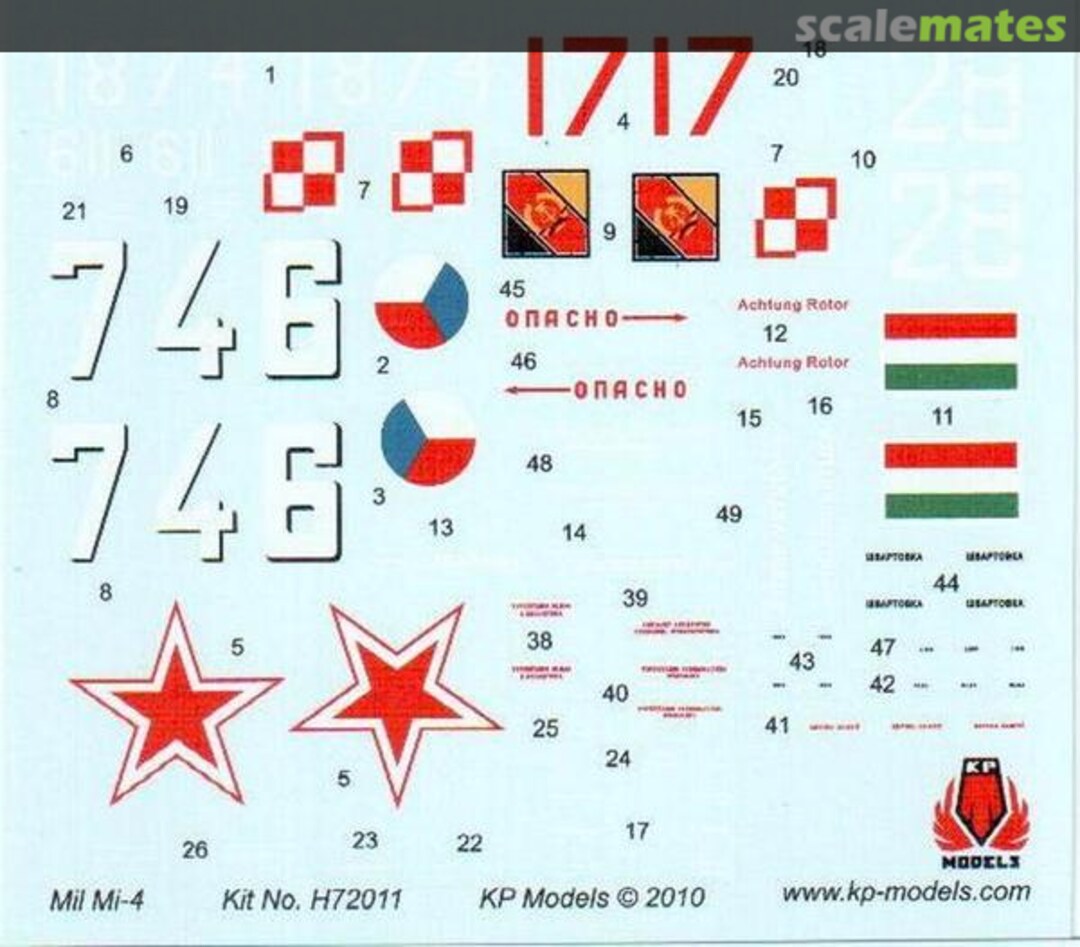 Contents Mil Mi-4 Hound H72011 KP Models Contents Mil Mi-4 Hound H72011 KP Models