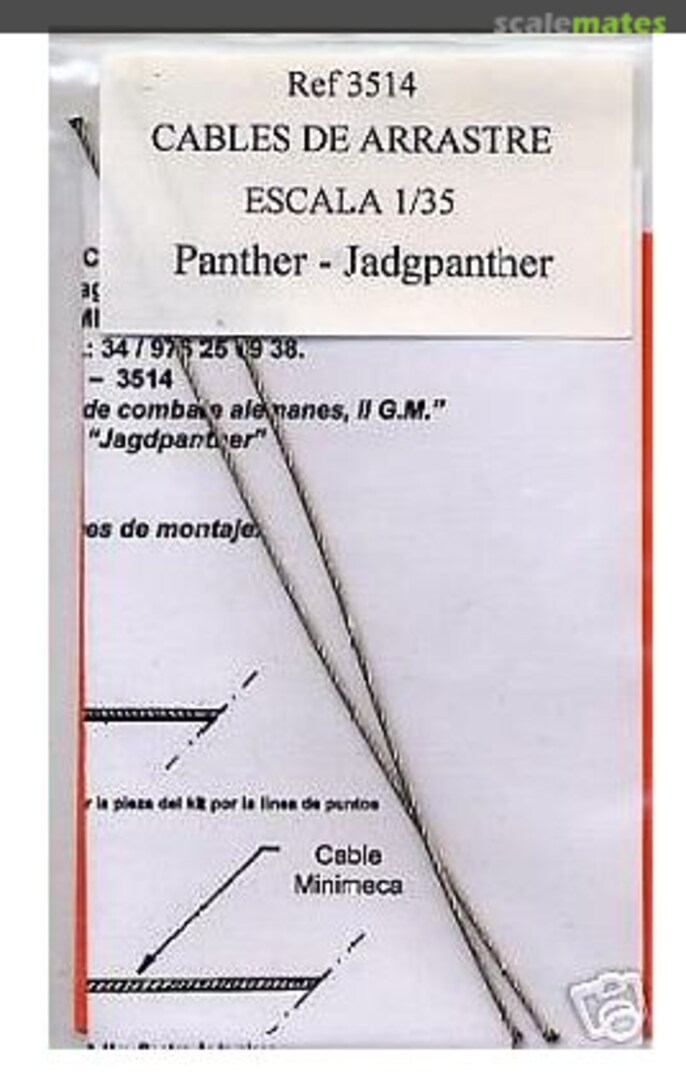 Boxart Cables De Arrastre Panther - Jadgpanther 3514 Minimeca Modelismo Boxart Cables De Arrastre Panther - Jadgpanther 3514 Minimeca Modelismo