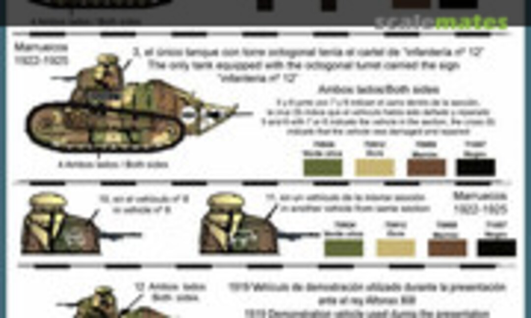 1:35 Renault FT-17 in the Morocco war & the Spanish Civil War (FC Modeltips FCM01001) FCM01001