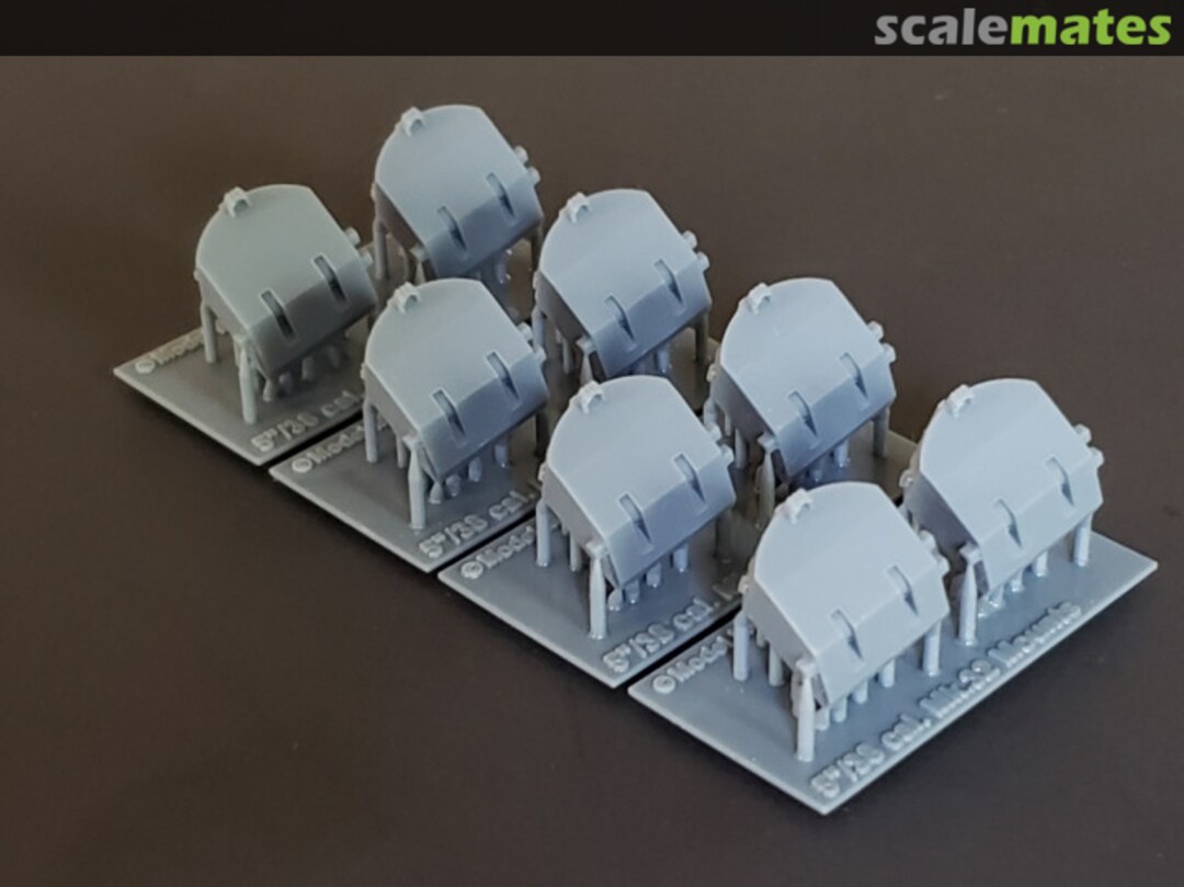 Boxart 5"/38 cal. Mk.32 Mounts for re-built, pre-war Battleships, fixed trunnions (set of 8) 350-5in38 Mk32-8 Model Monkey Boxart 5"/38 cal. Mk.32 Mounts for re-built, pre-war Battleships, fixed trunnions (set of 8) 350-5in38 Mk32-8 Model Monkey