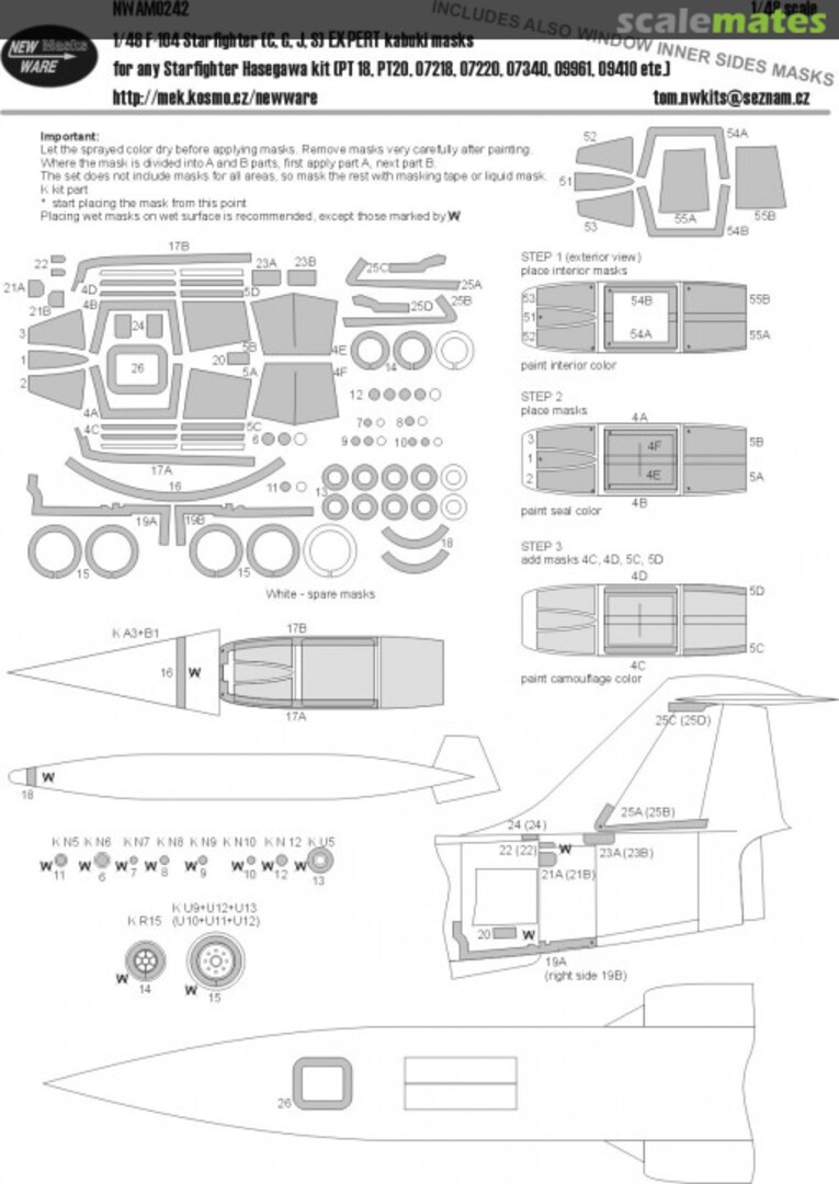 Boxart F-104 Starfighter (C, G, J, S) EXPERT kabuki masks NWAM0242 New Ware Boxart F-104 Starfighter (C, G, J, S) EXPERT kabuki masks NWAM0242 New Ware