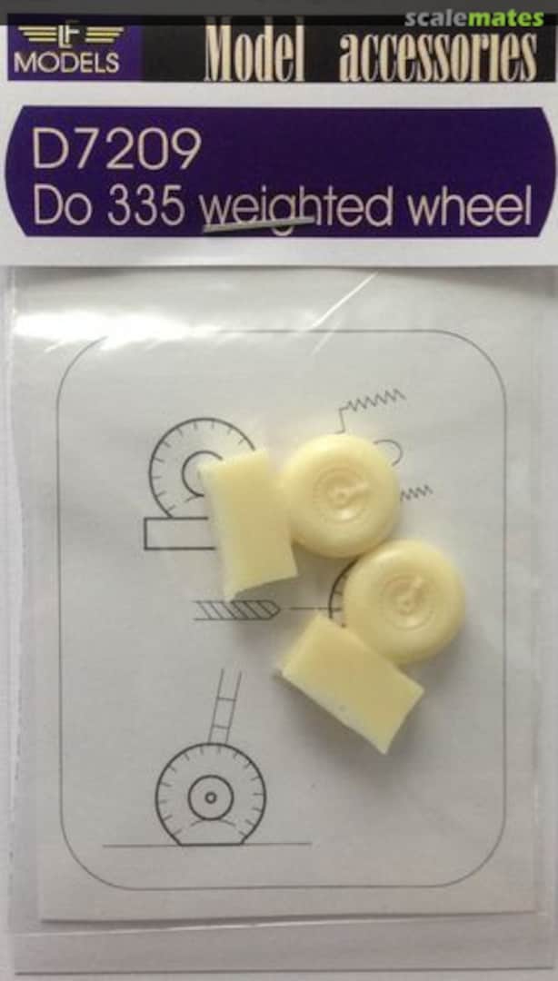 Boxart Do 335 Weighted Wheels D7209 LF Models Boxart Do 335 Weighted Wheels D7209 LF Models
