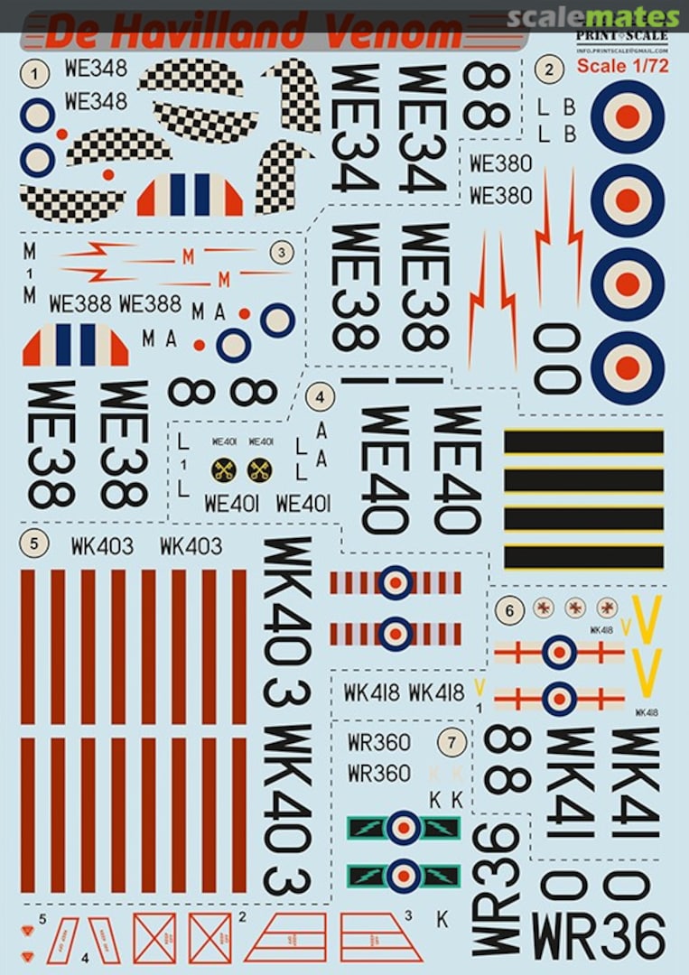 Boxart De Havilland Venom 72-319 Print Scale