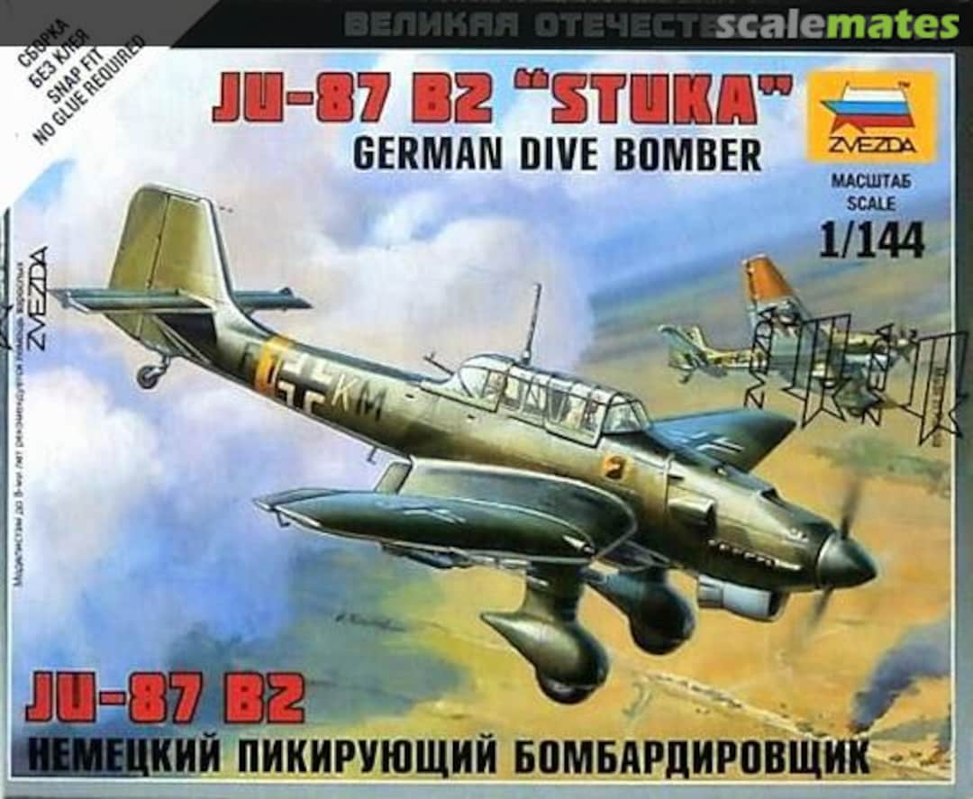 Boxart Ju-87B2 Stuka 6123 Zvezda Boxart Ju-87B2 Stuka 6123 Zvezda