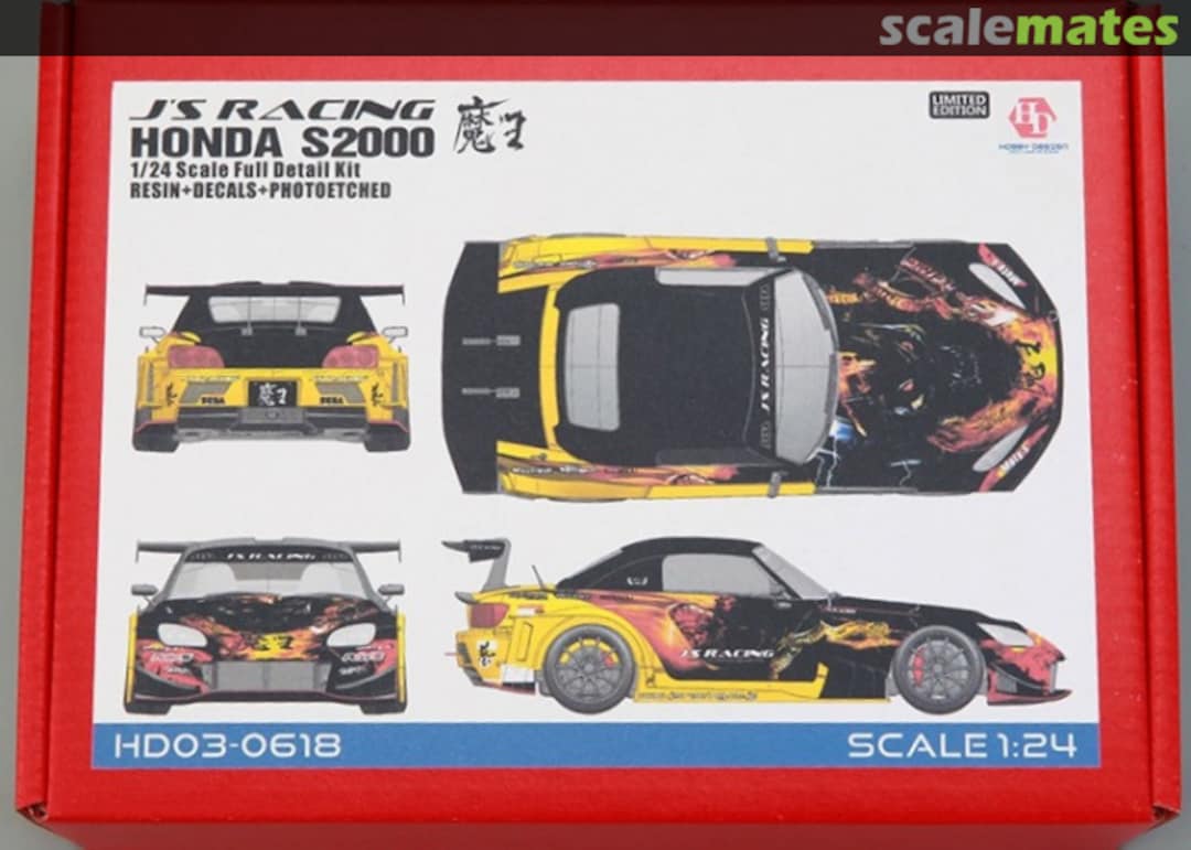 Boxart JS' Racing Honda S2000 Devil Full Detail Kit HD03-0618 Hobby Design Boxart JS' Racing Honda S2000 Devil Full Detail Kit HD03-0618 Hobby Design