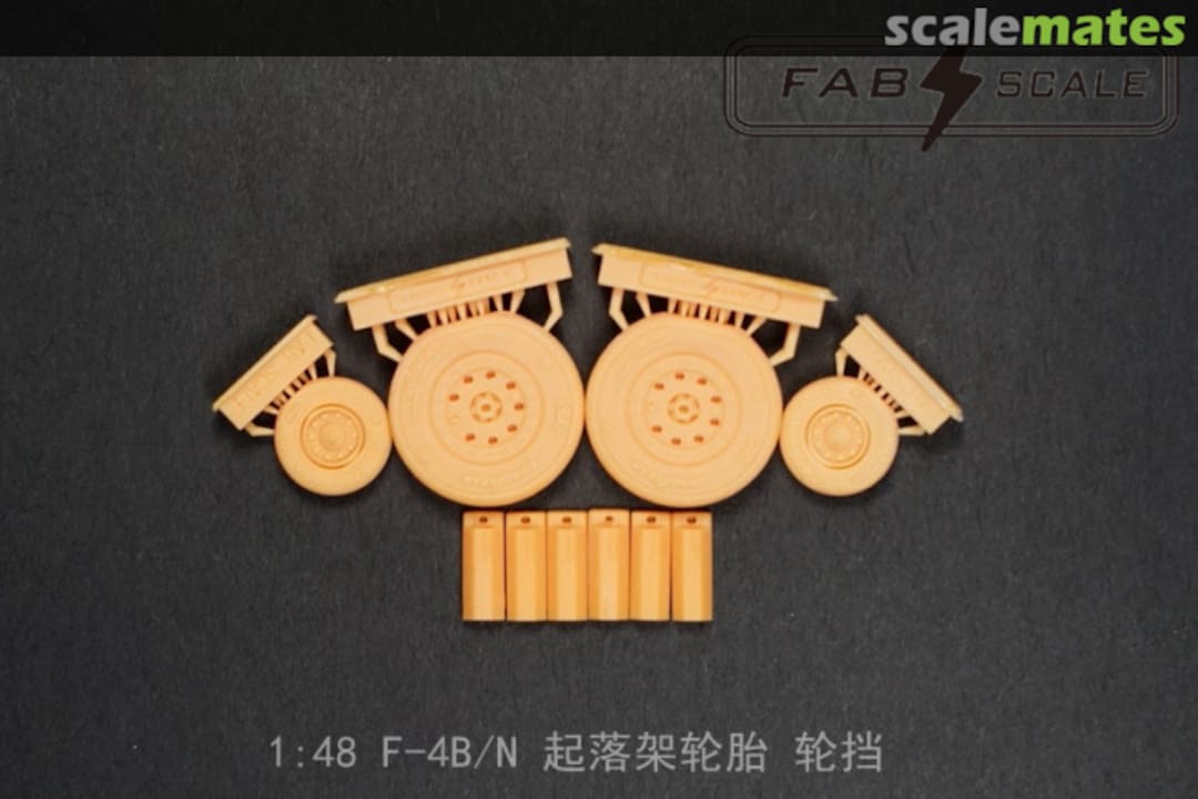 Contents F-4B/N Wheels Set with Chocks for Tamiya Fa48043 Fab Scale Contents F-4B/N Wheels Set with Chocks for Tamiya Fa48043 Fab Scale