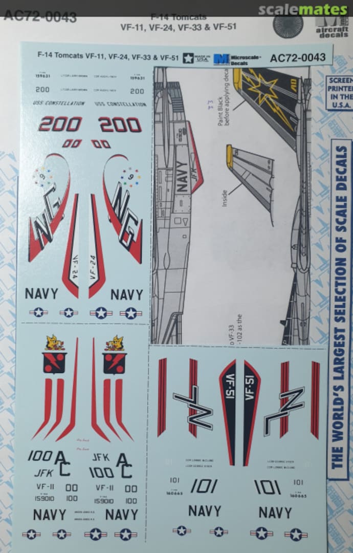 Boxart F-14 Tomcats 72-0043 Micro Scale Industries Boxart F-14 Tomcats 72-0043 Micro Scale Industries