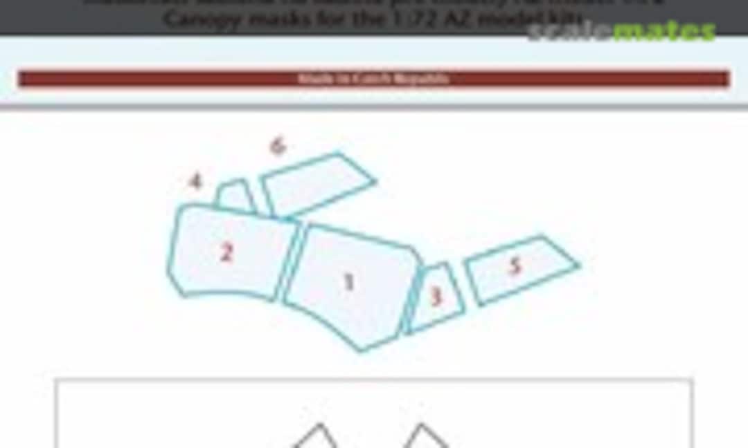 1:72 Beech D-17 / Traveler Mk.I masks (Peewit M72332) M72332