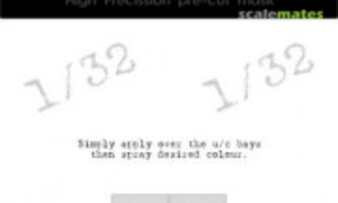 1:32 Messerschmitt Bf-109 G-10 - Undercarriage Bay Masks (DEAD Design Models UC32027) UC32027