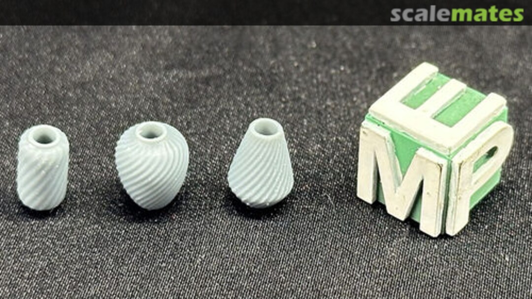 Boxart Vases - type 4 transparent - 3 variants - 3 pieces / height 8 mm 99161041-08 EMP3d Boxart Vases - type 4 transparent - 3 variants - 3 pieces / height 8 mm 99161041-08 EMP3d