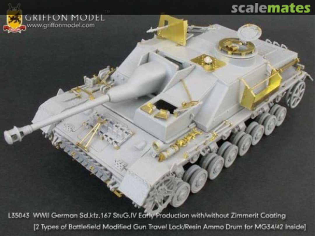 Boxart StuG.IV Early Production with/without Zimmerit Coating - Basic Set L35043 Griffon Model Boxart StuG.IV Early Production with/without Zimmerit Coating - Basic Set L35043 Griffon Model