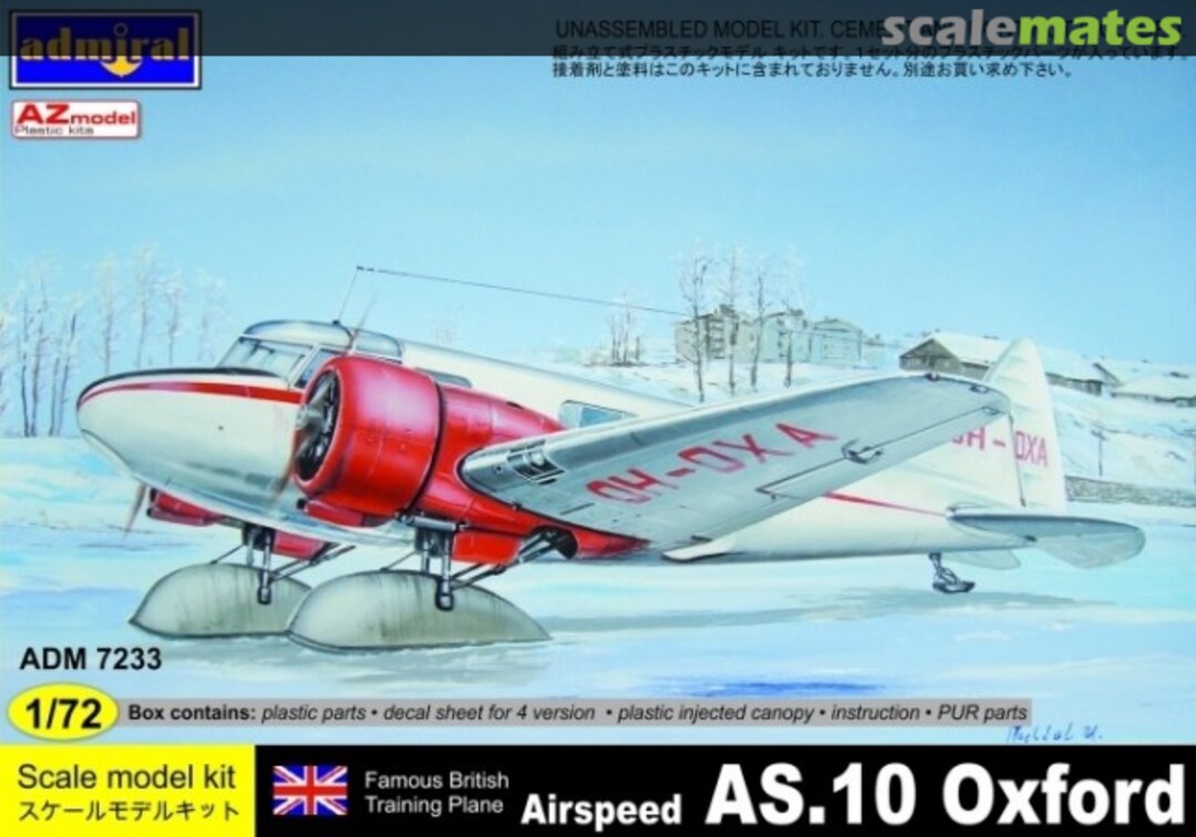 Boxart Airspeed AS.10 Oxford ADM7233 Admiral Boxart Airspeed AS.10 Oxford ADM7233 Admiral