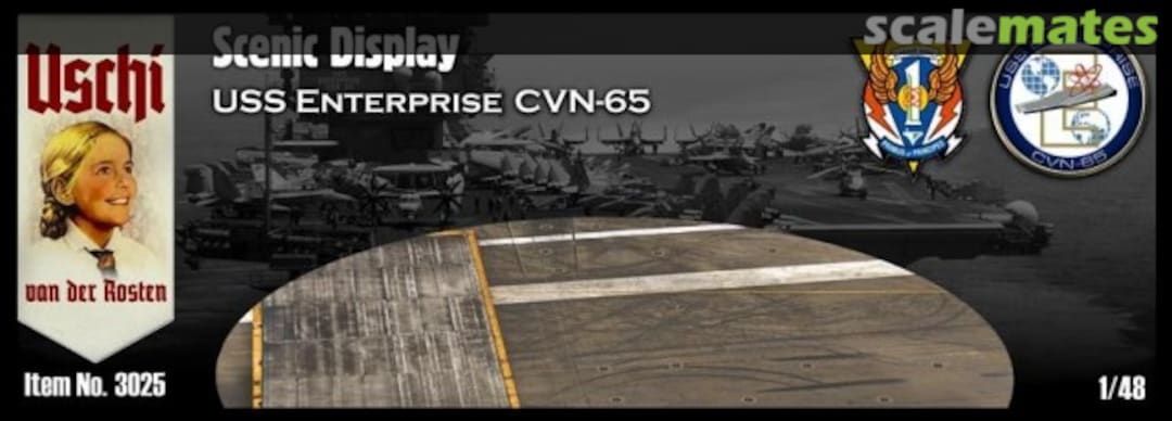 Boxart 'USS Enterprise CVN-65' circular 3025 Uschi van der Rosten Boxart 'USS Enterprise CVN-65' circular 3025 Uschi van der Rosten