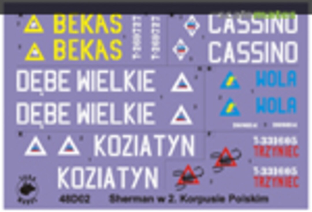 Boxart Poland Army Shermans in Italy (2nd Pol Corps 1945) 48D02 ToRo Model Boxart Poland Army Shermans in Italy (2nd Pol Corps 1945) 48D02 ToRo Model
