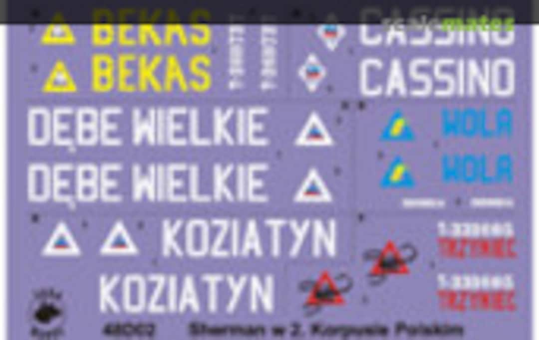 1:48 Poland Army Shermans in Italy (2nd Pol Corps 1945) (ToRo Model 48D02) 48D02