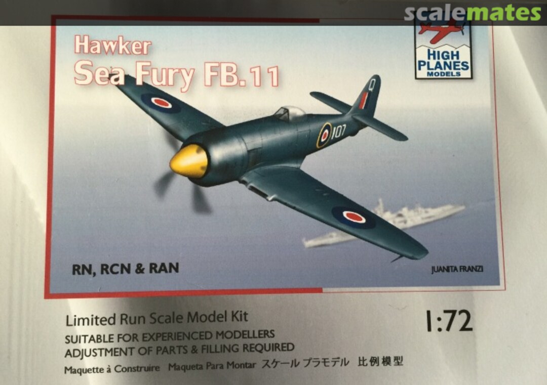 Boxart Hawker Sea Fury FB.11 72033 High Planes Models Boxart Hawker Sea Fury FB.11 72033 High Planes Models