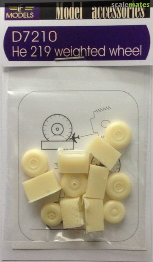 Boxart He 219 Weighted Wheels D7210 LF Models Boxart He 219 Weighted Wheels D7210 LF Models