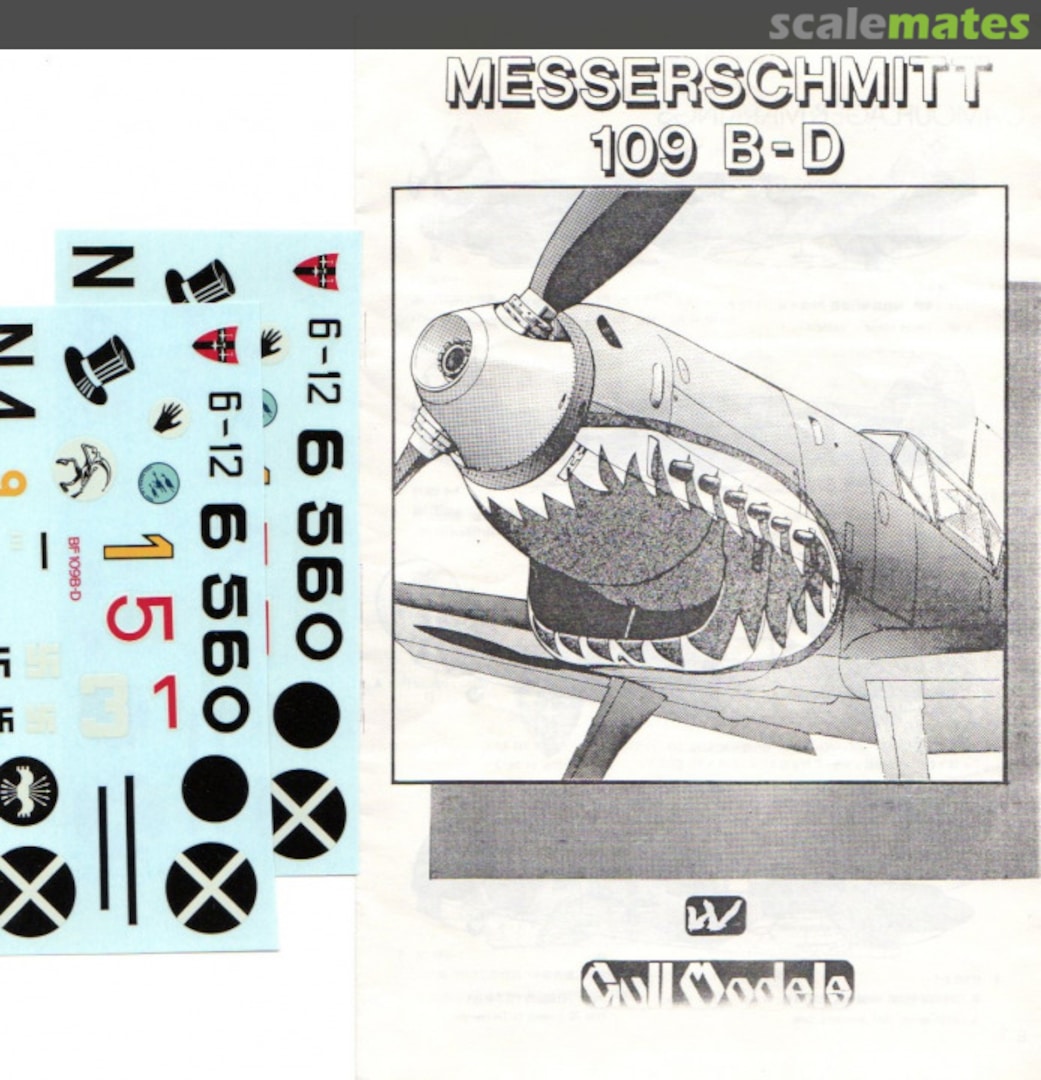 Boxart Messerschmitt 109 B-D Gull Models Boxart Messerschmitt 109 B-D Gull Models