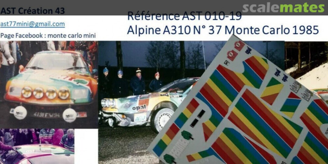 Boxart Alpine-Renault A310 [4191 FW 94] "GILDA" AST 010-19 AST Création 43