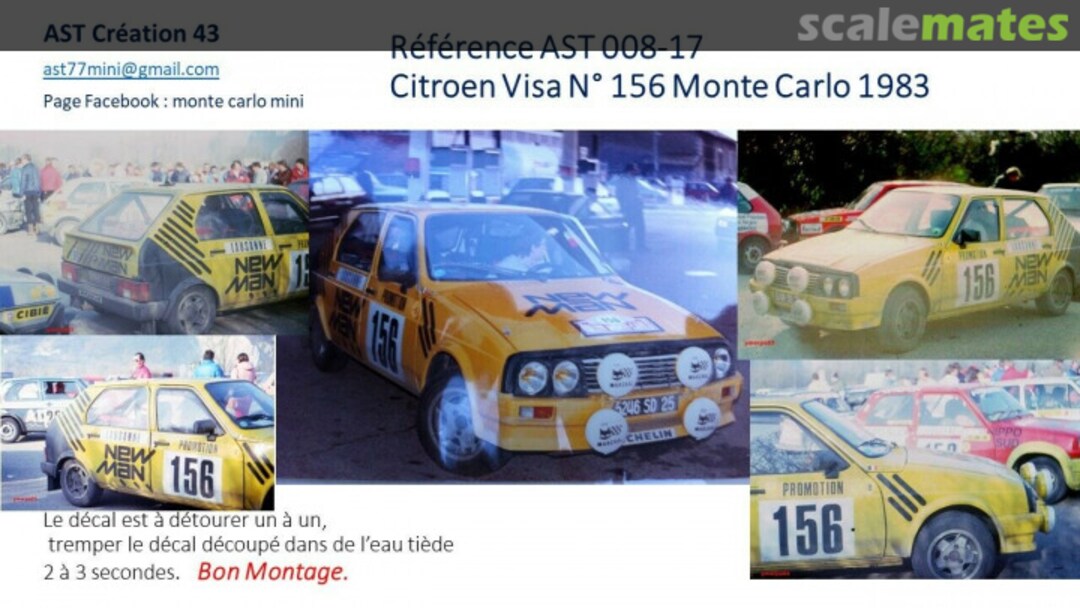 Boxart Citroën Visa [5246 SD 25] "NEW MAN" AST 008-17 AST Création 43