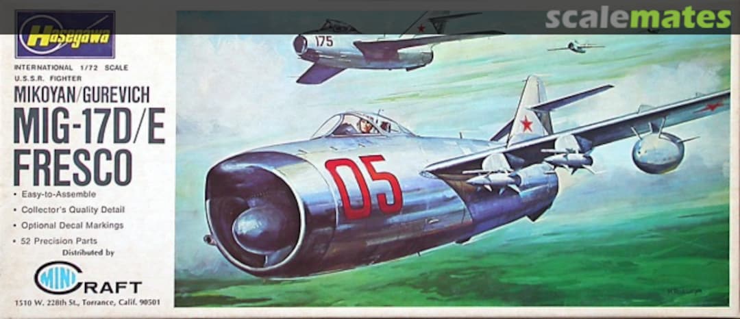 Boxart MiG-17D/E Fresco JS-083 Minicraft Hasegawa