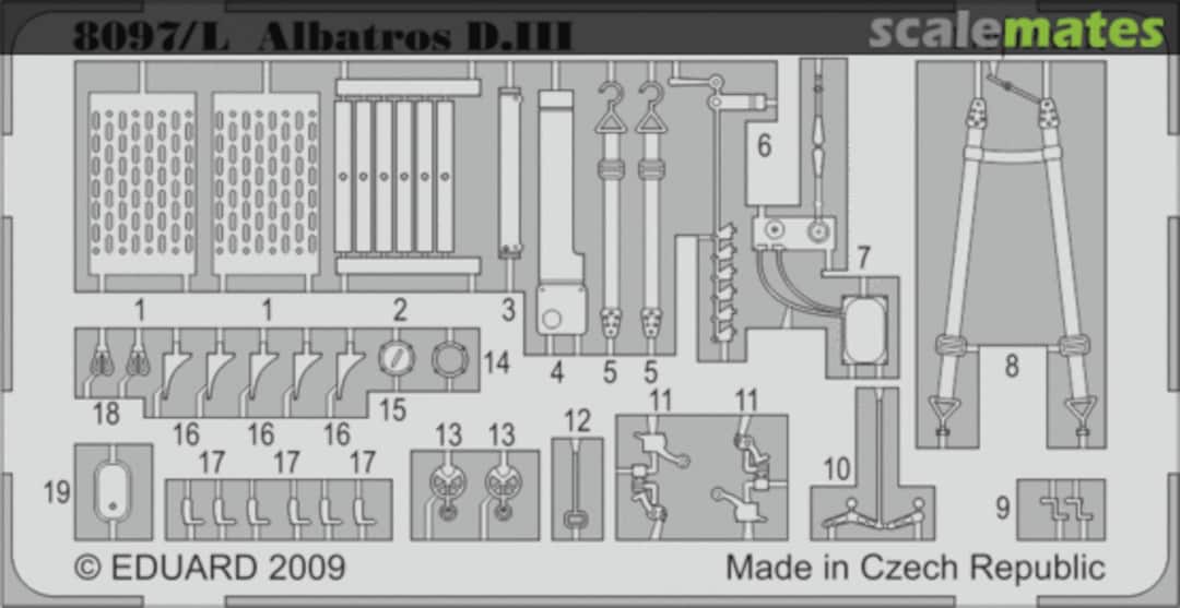 Boxart Albatros D.III PE-set 8097-LEPT Eduard Boxart Albatros D.III PE-set 8097-LEPT Eduard
