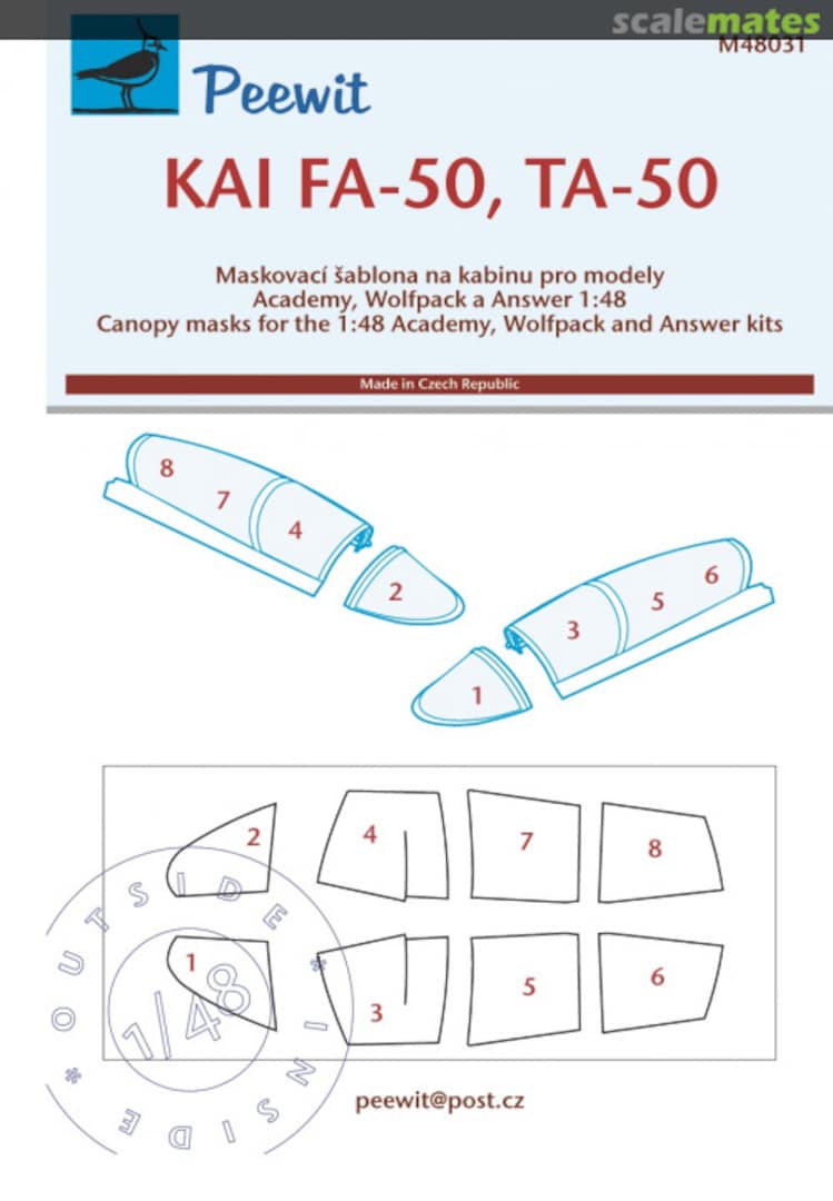 Boxart KAI FA-50, TA-50 M48031 Peewit Boxart KAI FA-50, TA-50 M48031 Peewit