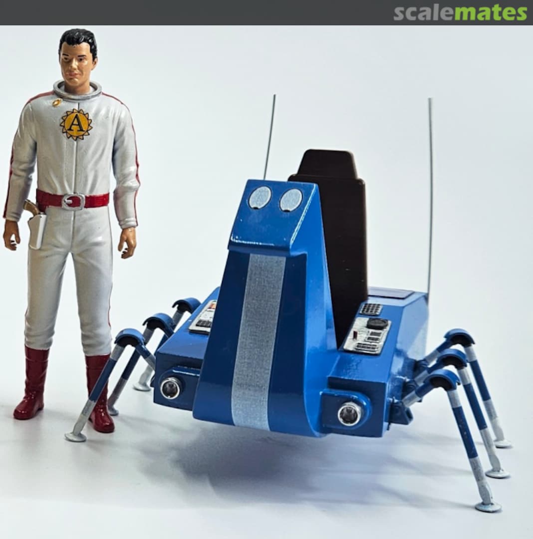 Boxart Art a modrý robotický kůň SPIDA Models Boxart Art a modrý robotický kůň SPIDA Models