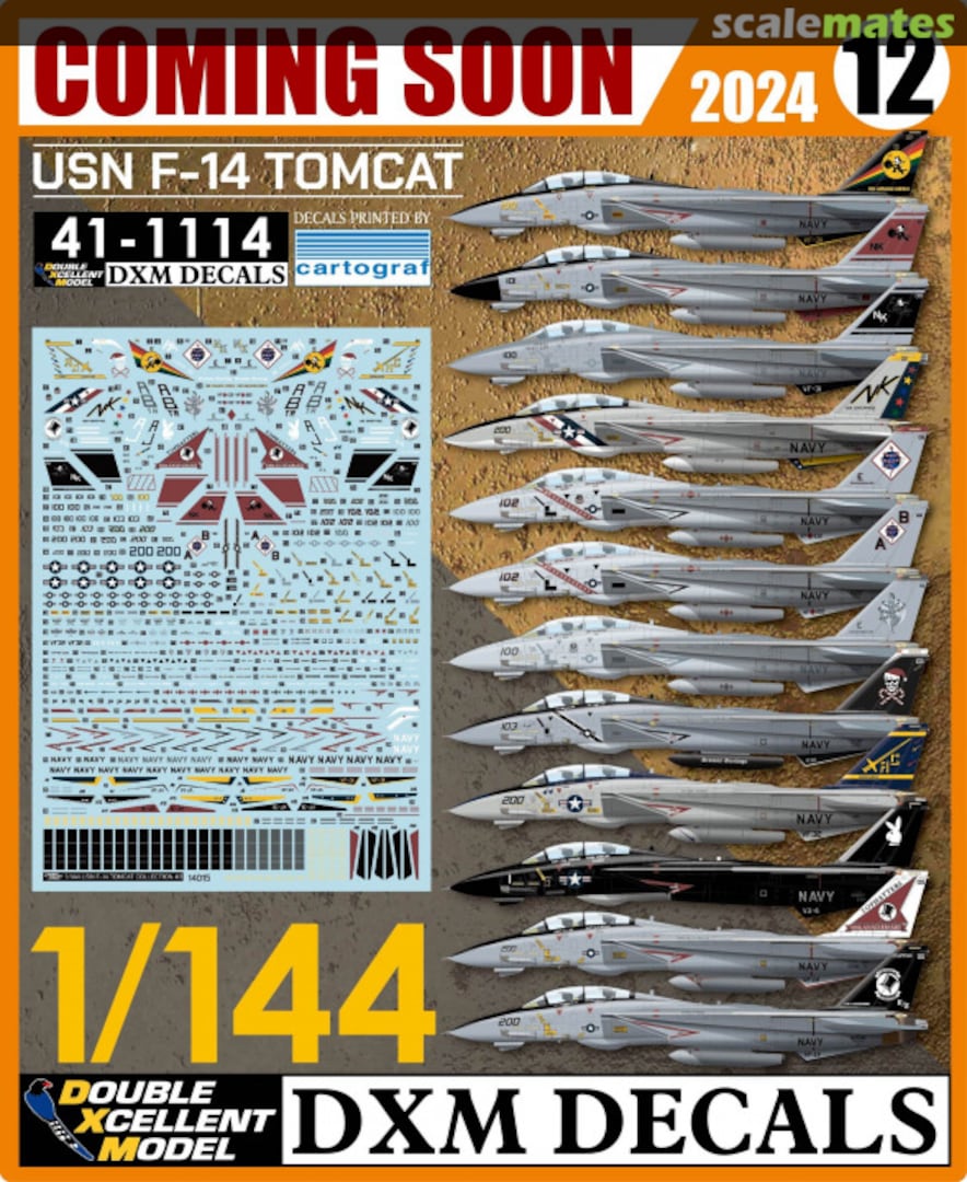 Boxart USN F-14 Tomcat 41-1114 Double Xcellent Model Boxart USN F-14 Tomcat 41-1114 Double Xcellent Model