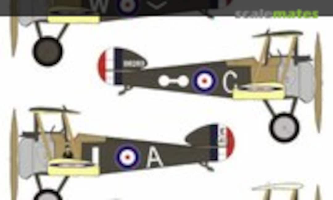 1:72 Sopwith F.1 Camel - AFC & RFC, WWI Decals (Aussie Decals A72071) A72071
