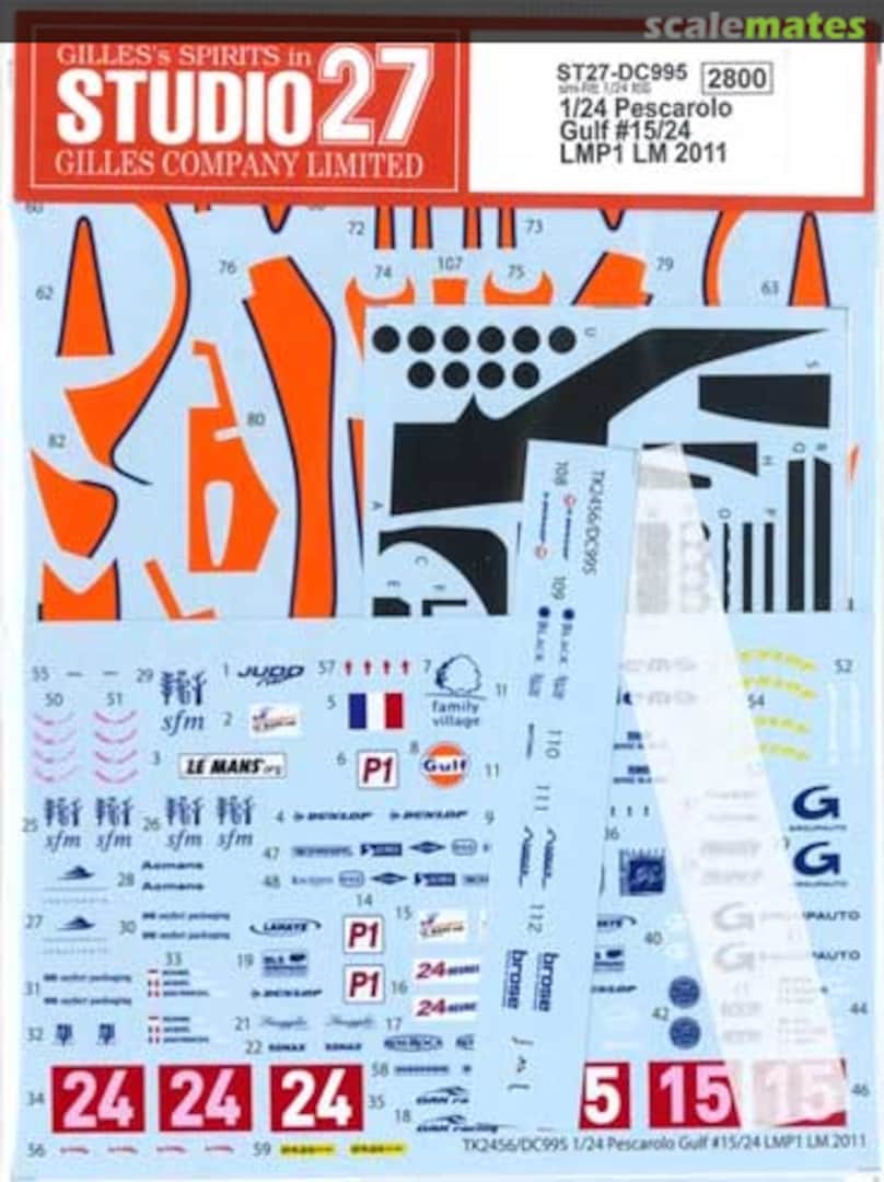 Boxart Pescarolo Gulf LMP1 LM 2011 ST27-DC995 Studio27 Boxart Pescarolo Gulf LMP1 LM 2011 ST27-DC995 Studio27