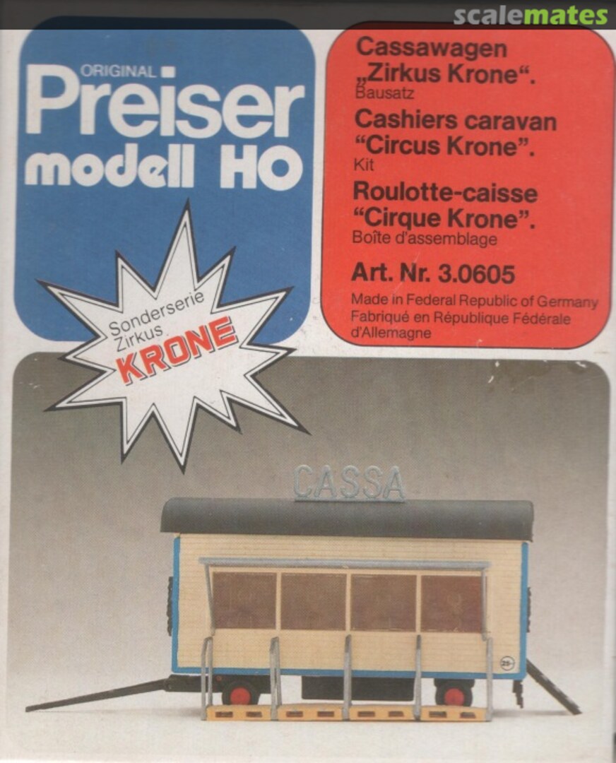 Boxart Cassawagen Zirkus Krone 3.0605 Preiser Boxart Cassawagen Zirkus Krone 3.0605 Preiser