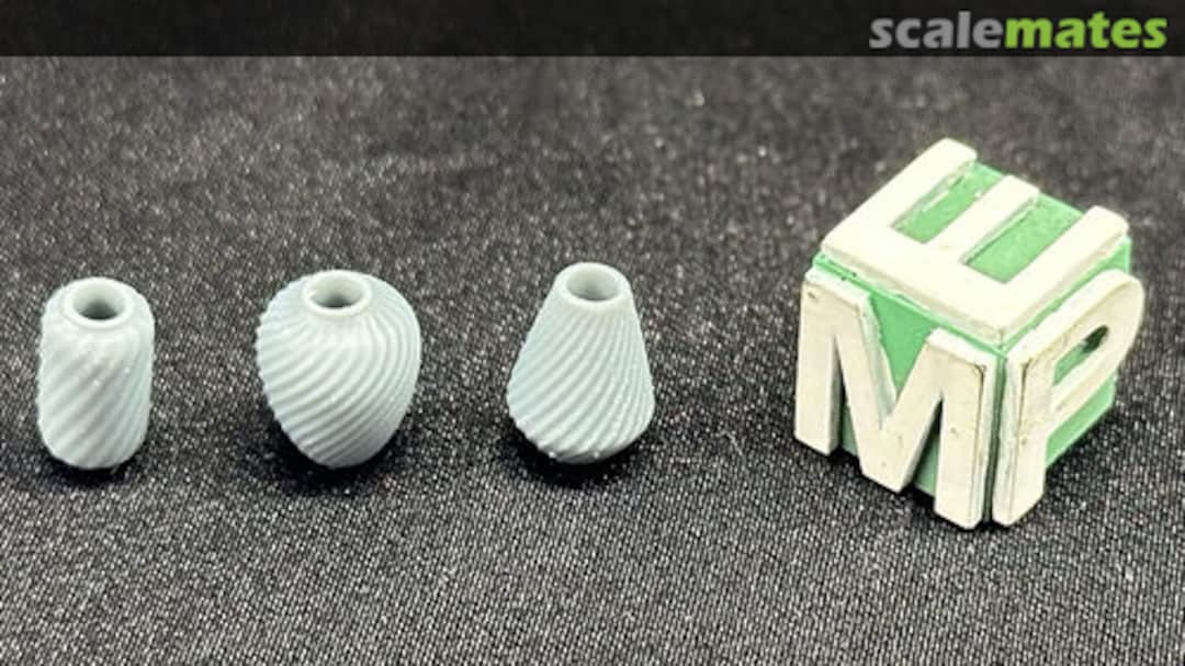 Boxart Vases - type 4 transparent - 3 variants - 3 pieces / height 12,5 mm 99161041-125 EMP3d Boxart Vases - type 4 transparent - 3 variants - 3 pieces / height 12,5 mm 99161041-125 EMP3d