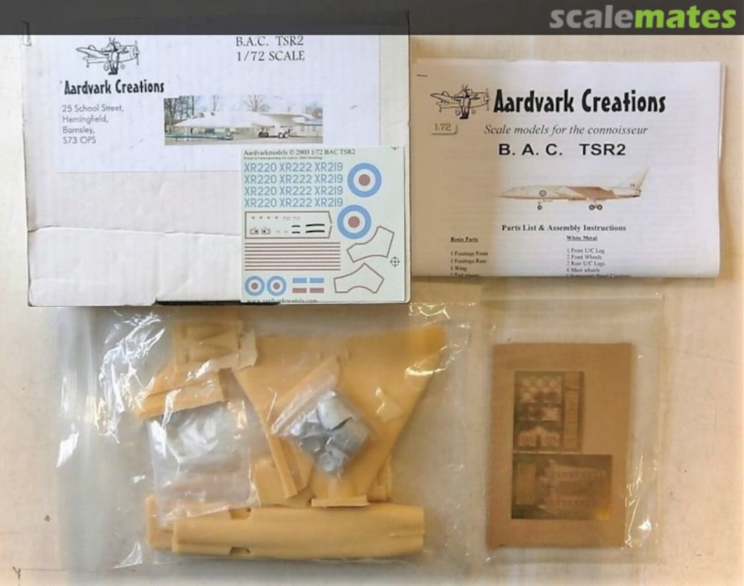 Boxart BAC TSR.2 1008 Aardvark Aviation
