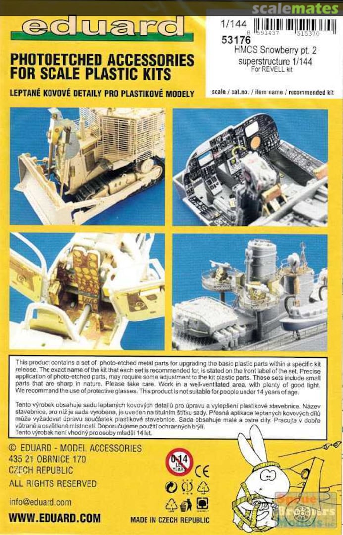 Boxart HMCS Snowberry Pt. 2 superstructure 53176 Eduard Boxart HMCS Snowberry Pt. 2 superstructure 53176 Eduard