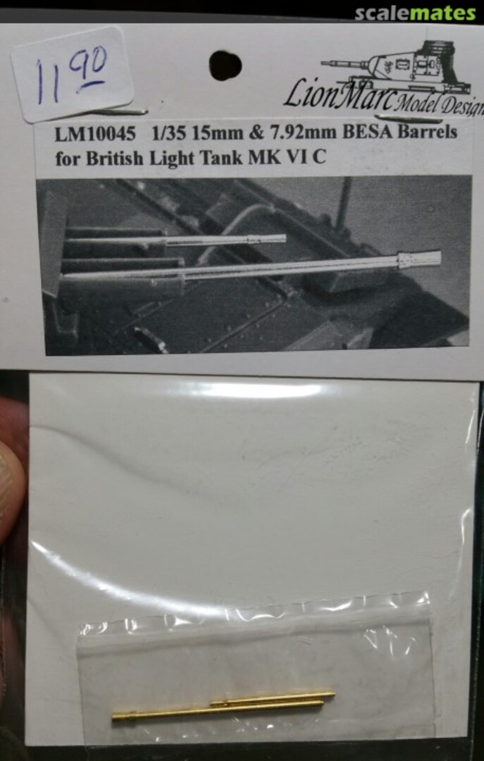 Boxart BESA Barrels for British Light Tank MK VI C LM10045 LionMarc Boxart BESA Barrels for British Light Tank MK VI C LM10045 LionMarc