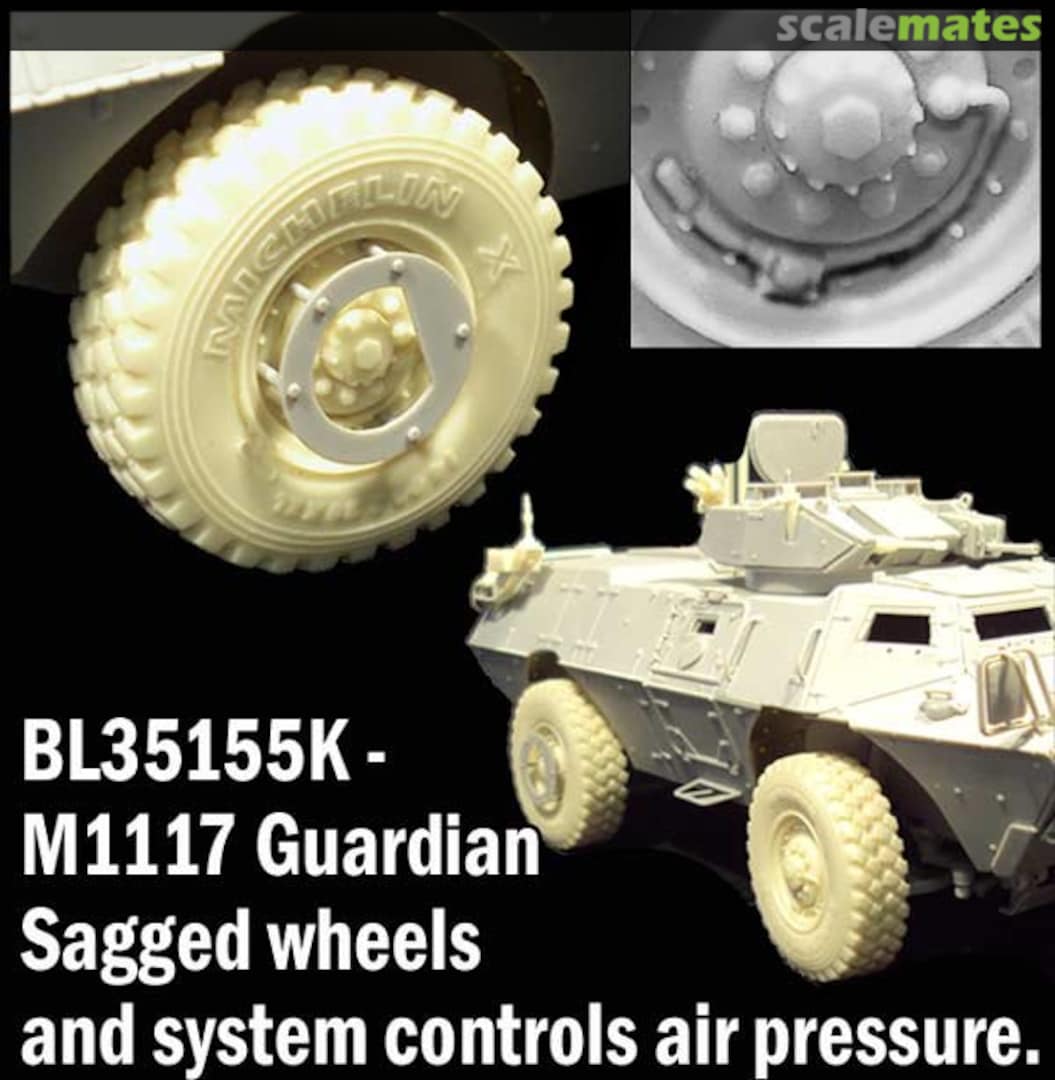 Boxart M1117 Guardian Sagged Wheels BL35155K Blast Models Boxart M1117 Guardian Sagged Wheels BL35155K Blast Models