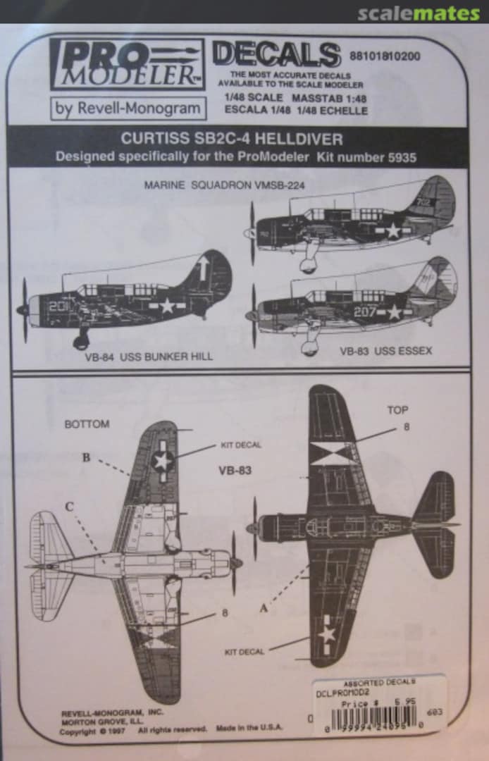 Boxart Curtiss SB2C-4 Helldiver 88101810200 Pro Modeler Boxart Curtiss SB2C-4 Helldiver 88101810200 Pro Modeler