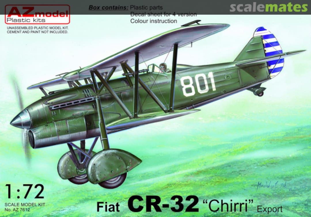 Boxart Fiat CR-32 "Chirri" Export AZ7612 AZmodel Boxart Fiat CR-32 "Chirri" Export AZ7612 AZmodel