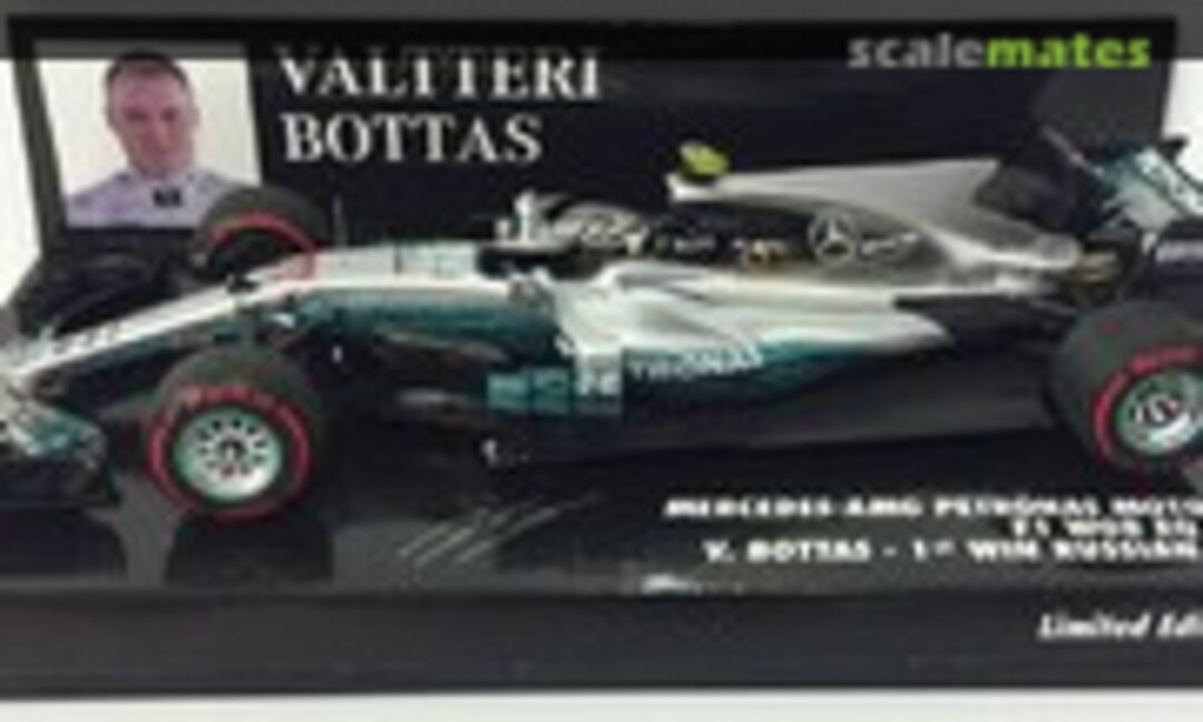 1:43 Mercedes AMG Petronas Motorsport F1 W08 EQ Power Valtteri Bottas 1st Win Russian GP 2017 (Minichamps 417170477)