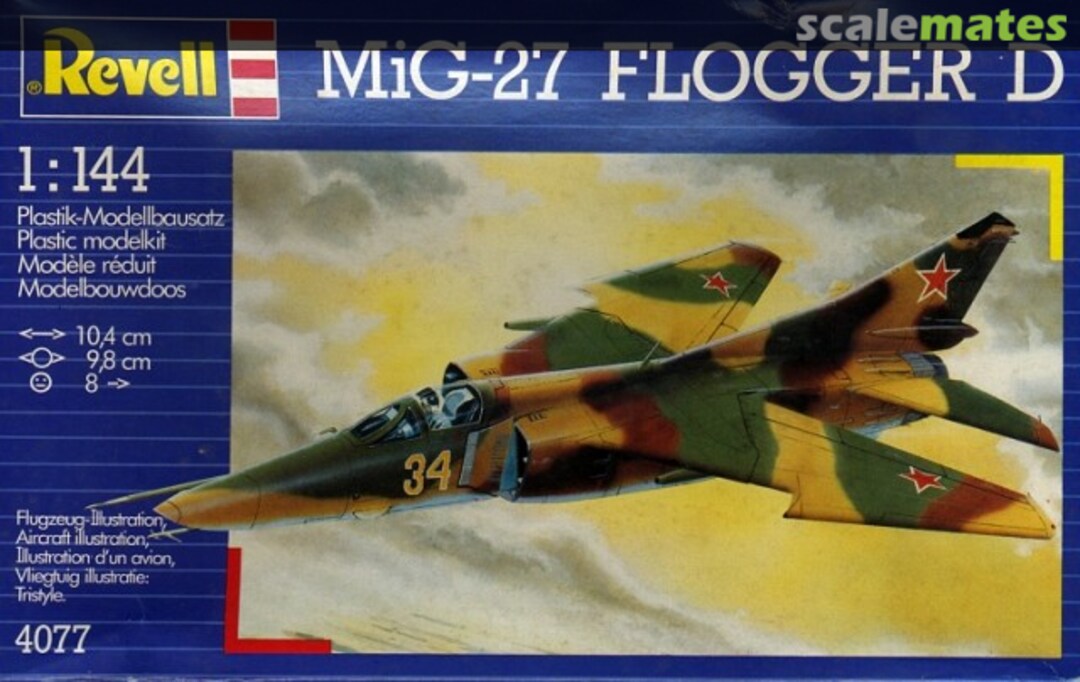 Boxart Mikoyan MiG 27 Flogger D 4077 Revell Boxart Mikoyan MiG 27 Flogger D 4077 Revell