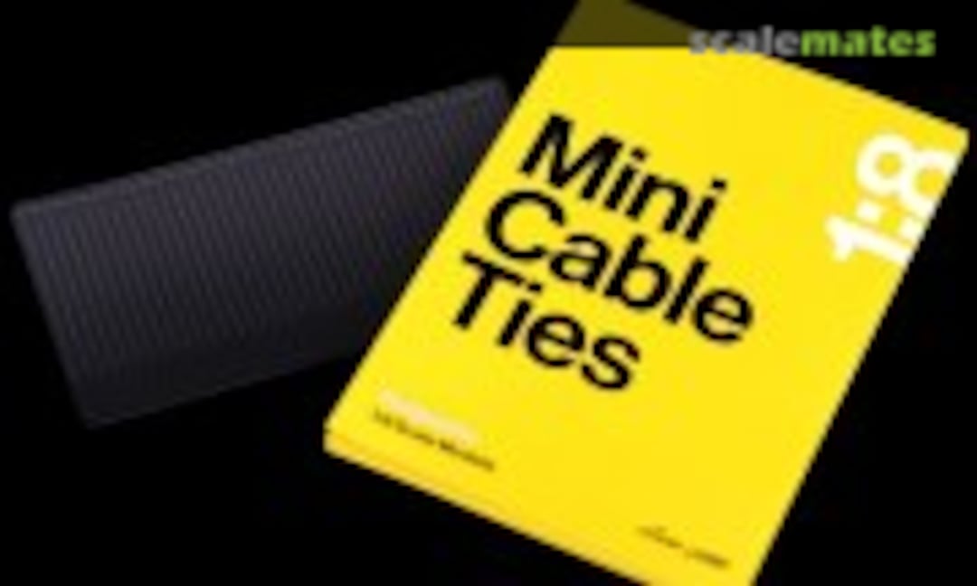 1:8 Mini Cable Ties (Black) (Mike Lane Mods ACCMCT(B))