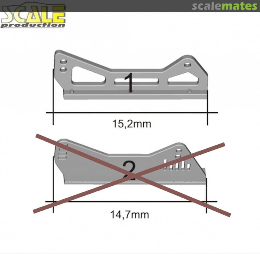 Boxart Side mount seat brackets SP24302-1 Scale Production Boxart Side mount seat brackets SP24302-1 Scale Production