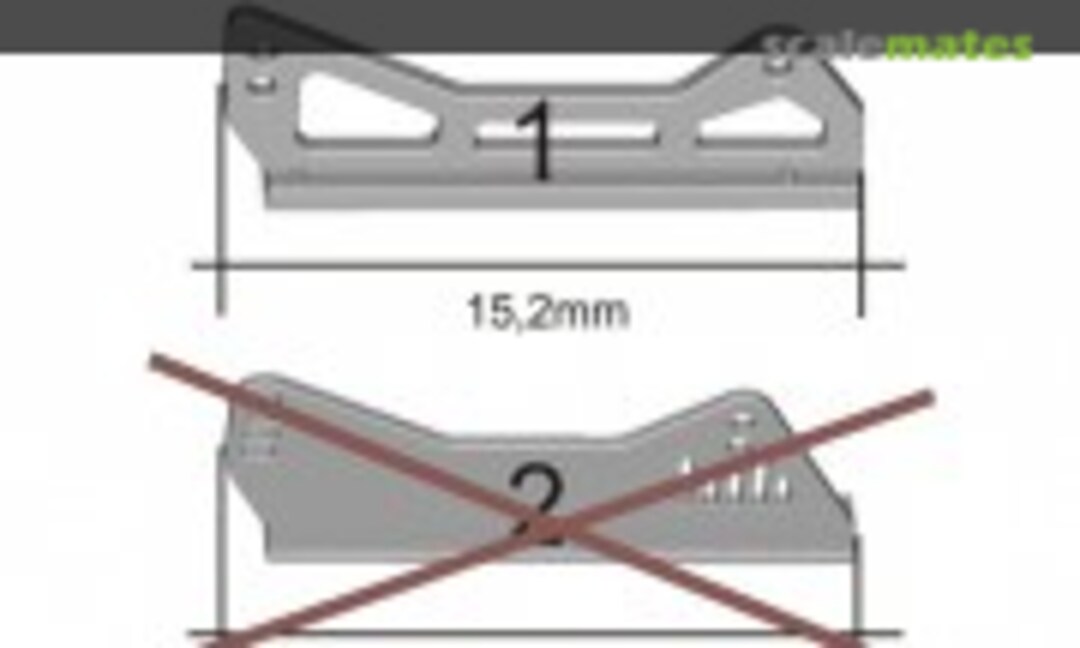 1:24 Side mount seat brackets (Scale Production SP24302-1) SP24302-1