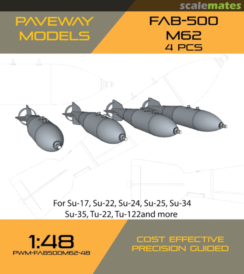 Boxart FAB-500 M62 PWM-FAB500M62-48 Paveway Models Boxart FAB-500 M62 PWM-FAB500M62-48 Paveway Models