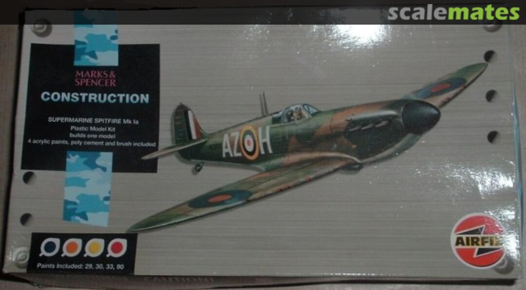 Boxart Supermarine Spitfire Mk 1a T79/9885 Airfix Boxart Supermarine Spitfire Mk 1a T79/9885 Airfix