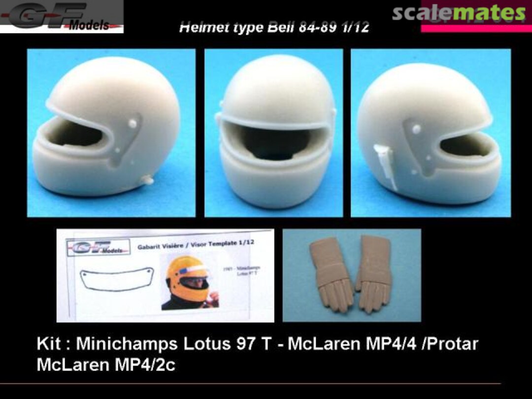 Boxart Helmet type Bell 84-89 1/12 GF-12-004 GF Models Boxart Helmet type Bell 84-89 1/12 GF-12-004 GF Models