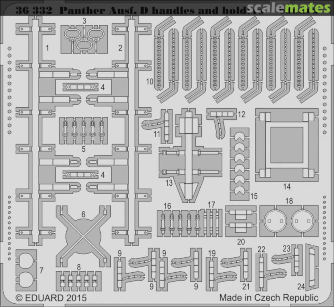 Boxart Panther Ausf. D handles and holders TAMIYA Tamiya 35345 36332 Eduard Boxart Panther Ausf. D handles and holders TAMIYA Tamiya 35345 36332 Eduard